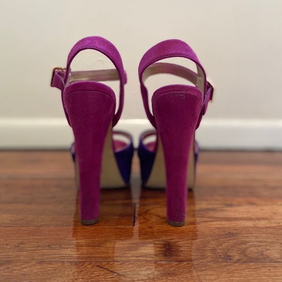 Brash Platforms Pink & Purple High Heels Women’s 6 US - Picture 4 of 7